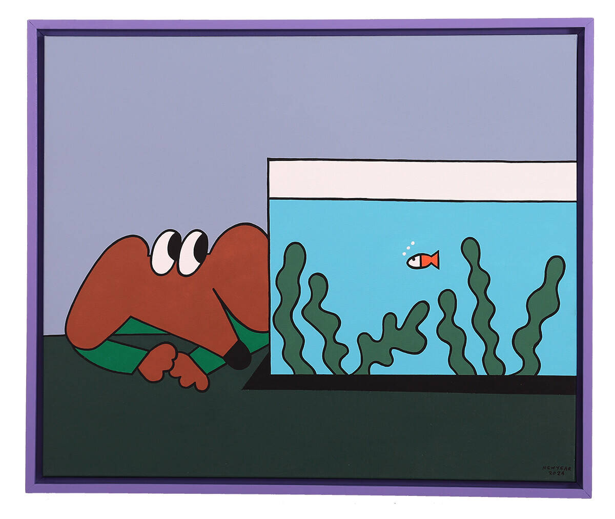 Do fish think about life ? (SOLD) : ARTWORK