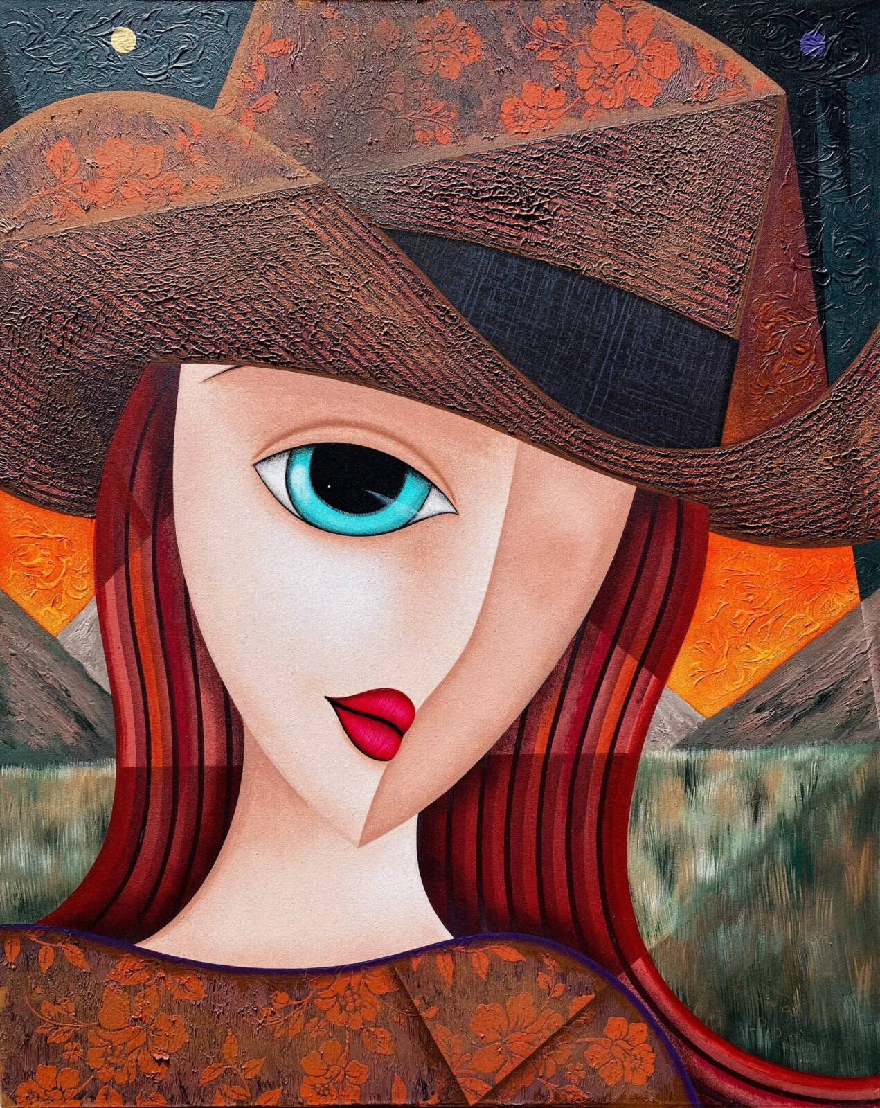 Cowgirl wanderlust artwork